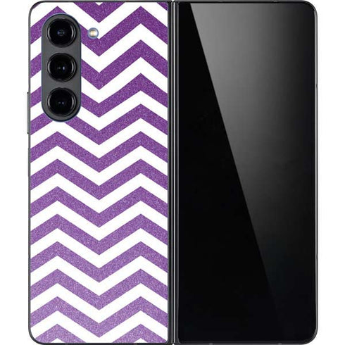 Purple Chevron Galaxy Z Fold5 5G Skin